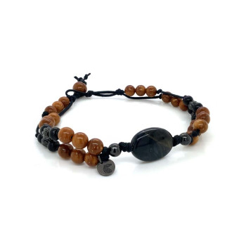thread bracelet, two-stroke, blue tiger, with coke