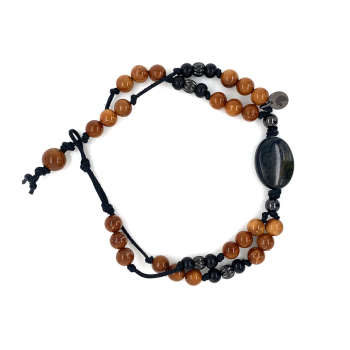 thread bracelet, two-stroke, blue tiger, with coke