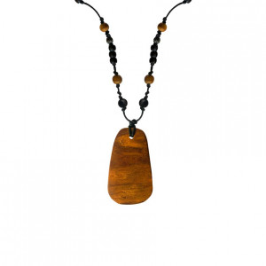STRING CHAIN WITH OUD WOOD , COKE AND ONYX