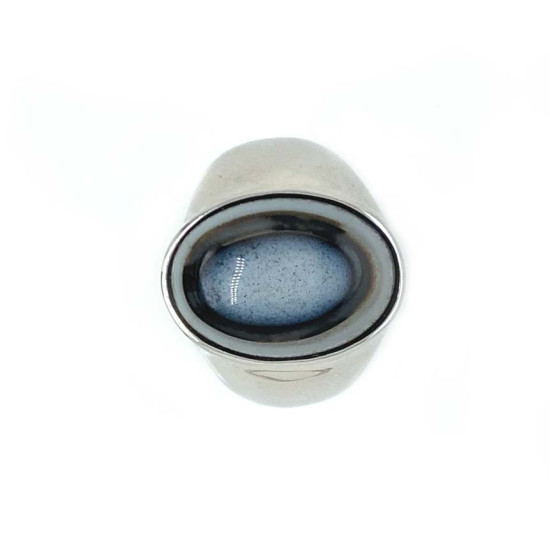 SILVER RING WITH SOLIMANI AGATE
