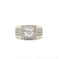 SILVER RING WITH MASONITE