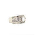 SILVER RING WITH MASONITE