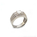 SILVER RING WITH MASONITE
