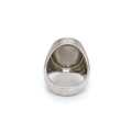  SILVER RING WITH ETHIOPIAN OPAL AND MASONITE STONE 