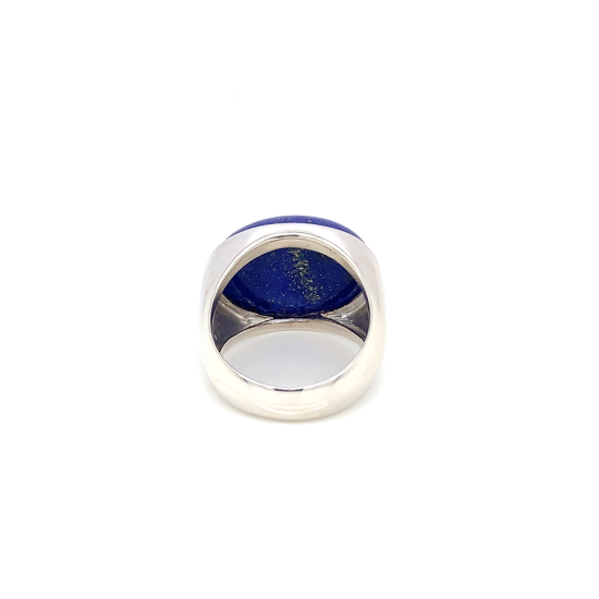 SILVER RING WITH LAPIS STONE SILVER RING WITH LAPIS STONE