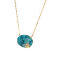 GOLD PLATED CRISCOLA NECKLACE WITH BUTTERFLIY LOGO