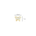 GOLD CHAIN 18K WITH COLORED BUTTERFLIES