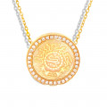 Gold coin chain 18k , crafted with diamonds, turquoise and red agate stones Gold coin chain 18k , crafted with diamonds, turquoise and red agate stones