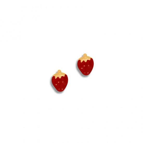 gold Earring strawberry shape    