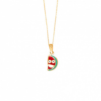 GOLD CHAIN FOR KIDS , WATERMELON SHAPE