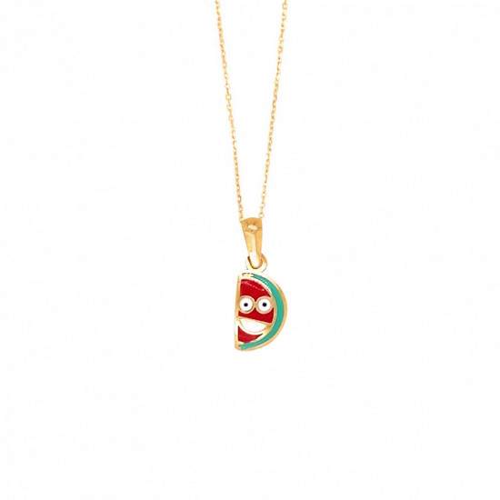 GOLD CHAIN FOR KIDS , WATERMELON SHAPE