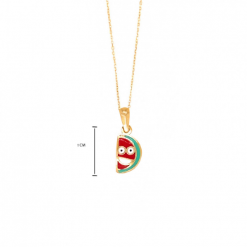 GOLD CHAIN FOR KIDS , WATERMELON SHAPE