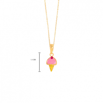 GOLD CHAIN FOR KIDS , ICE CREAM SHAPE