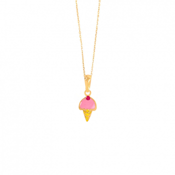 GOLD CHAIN FOR KIDS , ICE CREAM SHAPE