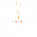 18K GOLD CHAIN FOR KIDS , CANDY SHAPE