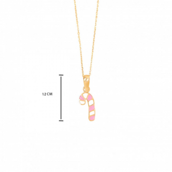 18K GOLD CHAIN FOR KIDS , CANDY SHAPE