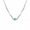 Thread string with turquoise and coke