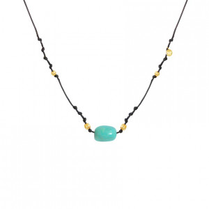 Thread string with turquoise and coke