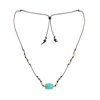 Thread string with turquoise and coke
