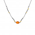Thread string with amber and Coke 