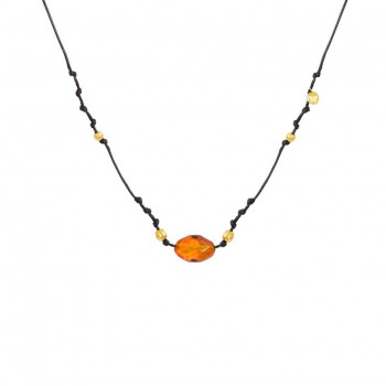 Thread string with amber and Coke 