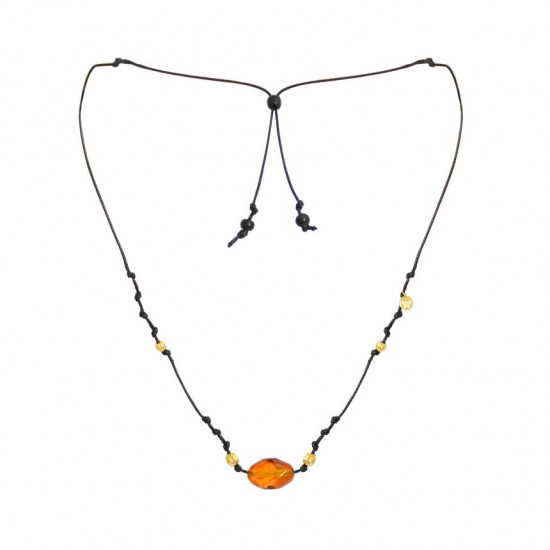 Thread string with amber and Coke 