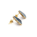 18K GOLD AUSTRALIAN OPAL EARRINGS