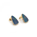 18K GOLD AUSTRALIAN OPAL EARRINGS