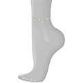 18K GOLD ANKLET WITH PEARLS 