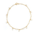 18K GOLD ANKLET WITH PEARLS 