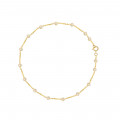 18K GOLD ANKLET WITH pearl