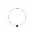 gold bracelet 18k with Labrodorite stone