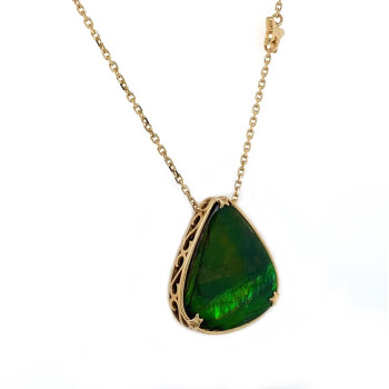 GOLD CHAIN 18K WITH AMMONITE