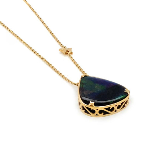 GOLD CHAIN 18K WITH AMMONITE GOLD CHAIN 18K WITH AMMONITE