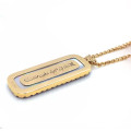 RUBI GOLD 18K CHAIN ( LOVE ) CRAFTED ON GRAY SEASHILL