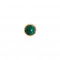 Planet gold chain 18k with malachite stone