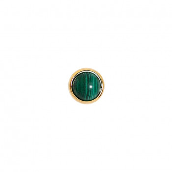 Planet gold chain 18k with malachite stone