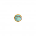 Planet gold chain 18k with turquoise stone