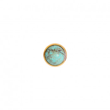Planet gold chain 18k with turquoise stone