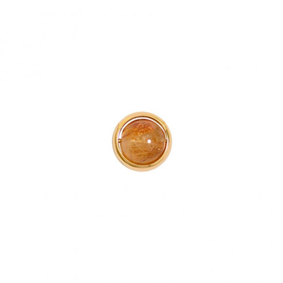 Planet gold chain 18k with a stone of gold threadsPlanet gold chain with a stone of gold threads