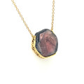 GOLD CHAIN 18K WITH TOURMALINE STONE GOLD CHAIN 18K WITH TOURMALINE STONE