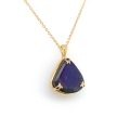GOLD CHAIN 18K WITH AMONITE STONE 