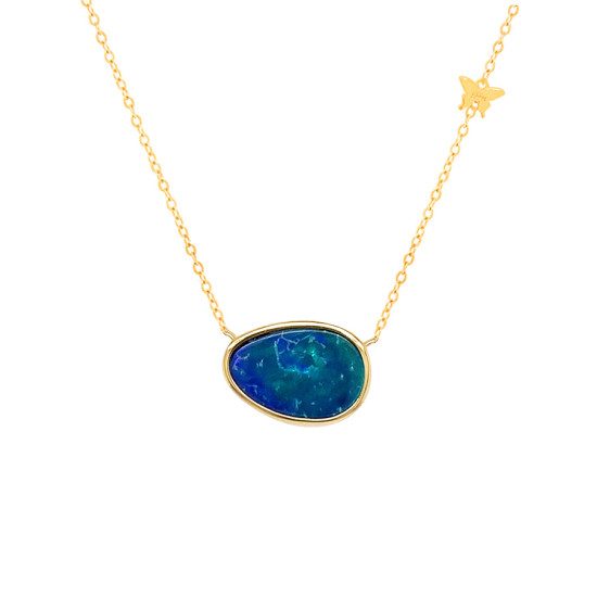 Gold chain 18k with Australian opal Gold chain 18k with Australian opal