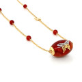 GOLD CHAIN 18K WITH BLOOD STONE AND RED AGATE STONES 
