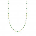Gold chain 18k with  Emerals stones 