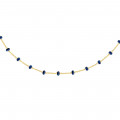 Gold chain 18K with Sapphire stones