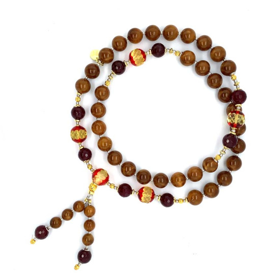 RED AMBER BEARISH WITH RUBY AGATE, AND COKE WOOD