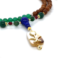 tow swords and balm bearish with green jade , Rubi agate , Malachite , Lapis , green agate and coke wood tow swords and balm bearish with green jade , Rubi agate , Malachite , Lapis , green agate and coke wood