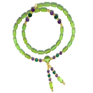 CARIBBEAN GREEN AMBER BEARISH AMETHYST , MALACHITE 