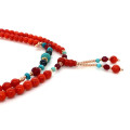 CORAL BEARISH WITH TURQOISE , CHRYSOCOLLA AND RUBY AGATE STONE . CORAL BEARISH WITH TURQOISE , CHRYSOCOLLA AND RUBY AGATE STONE .